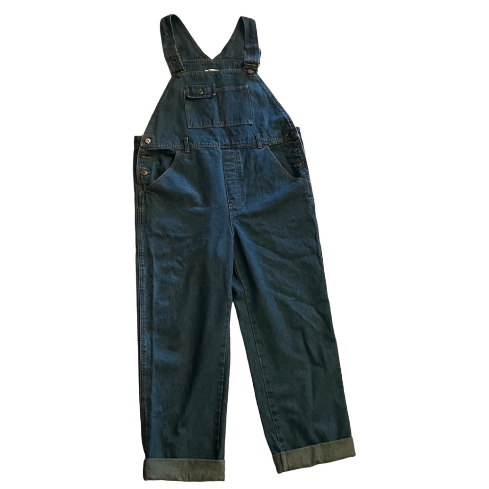 Dark Wash Denim Overalls - Blue jean Overalls  women's  size M